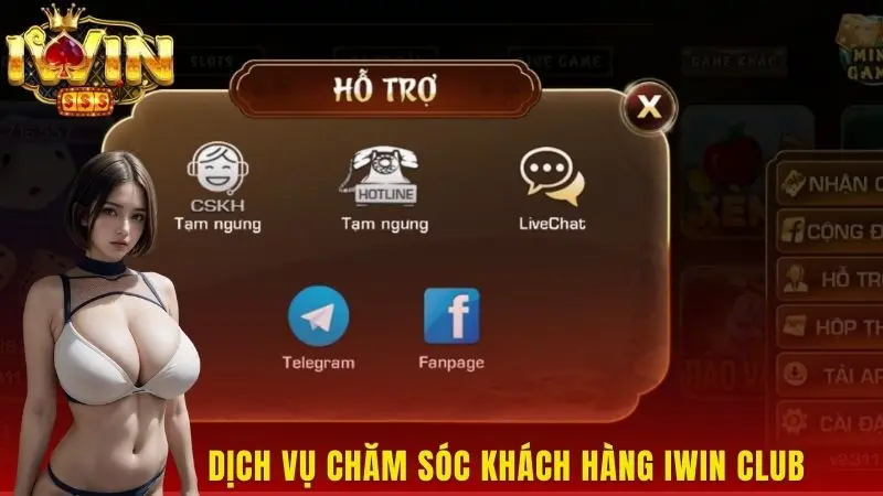 Dịch vụ chăm sóc khách hàng iWin Club