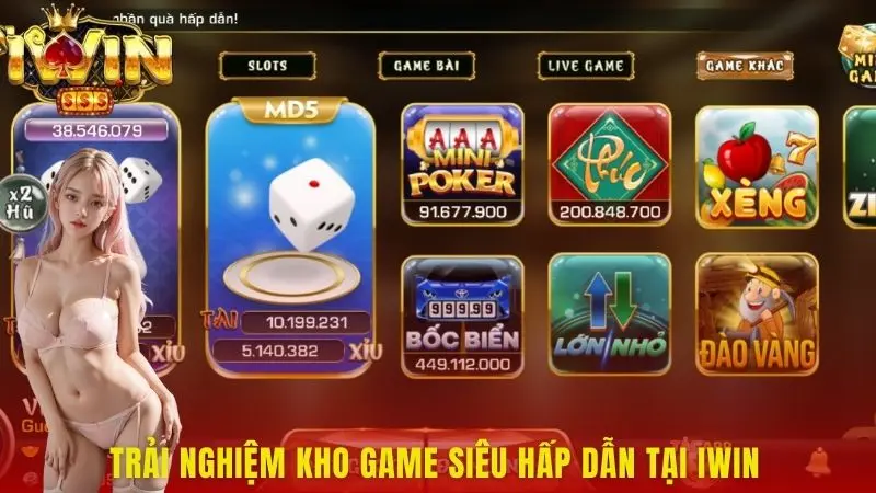 Trải nghiệm kho game siêu hấp dẫn tại iWin